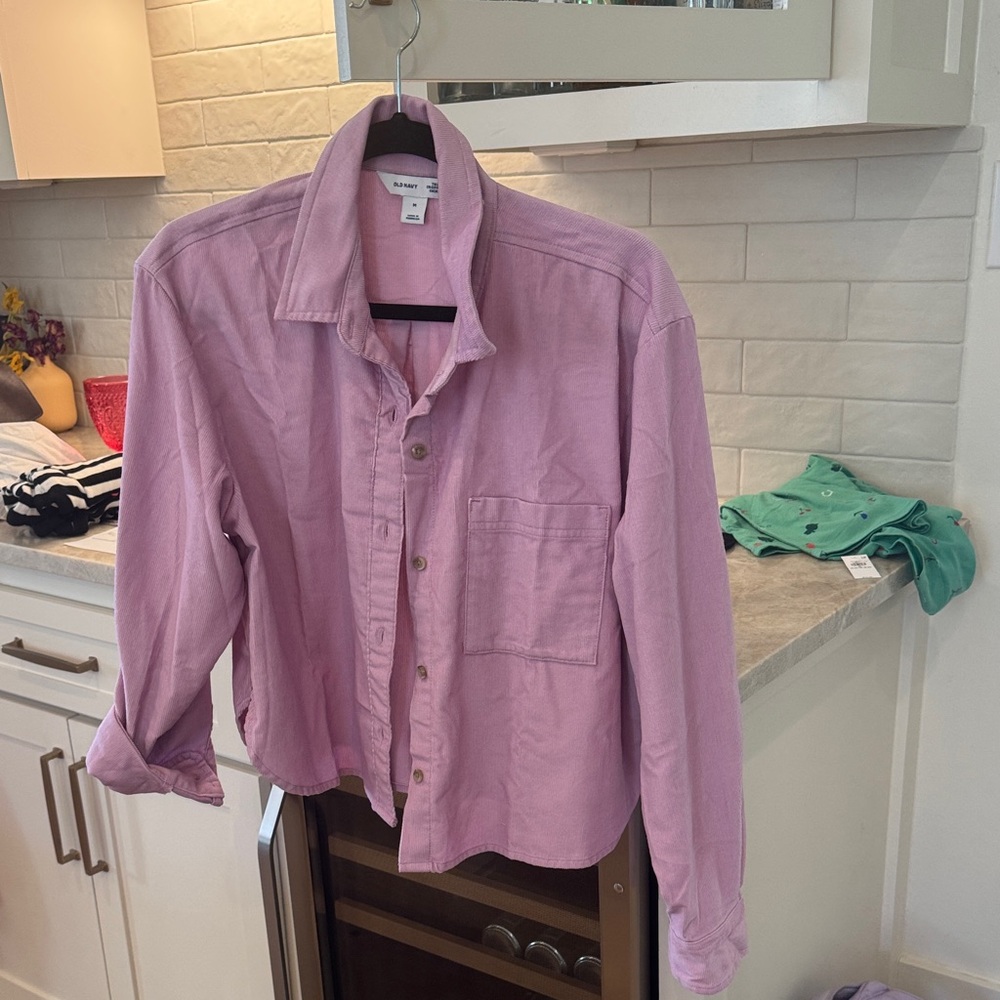Old Navy Lavender Button-Down Shirt